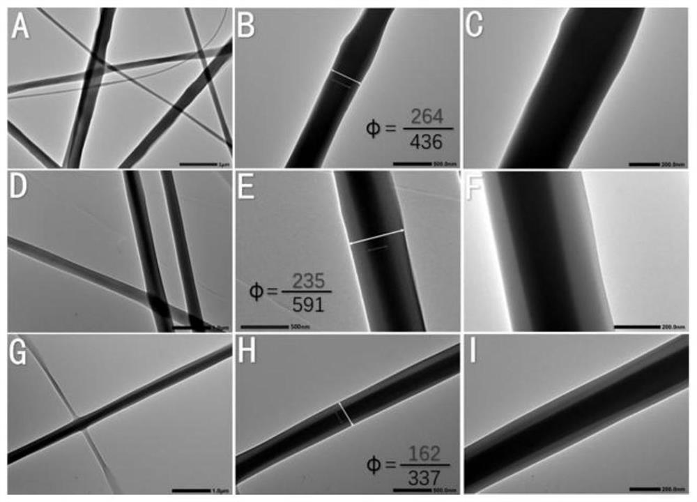 A kind of preparation method of core-shell structure micro-nano fiber