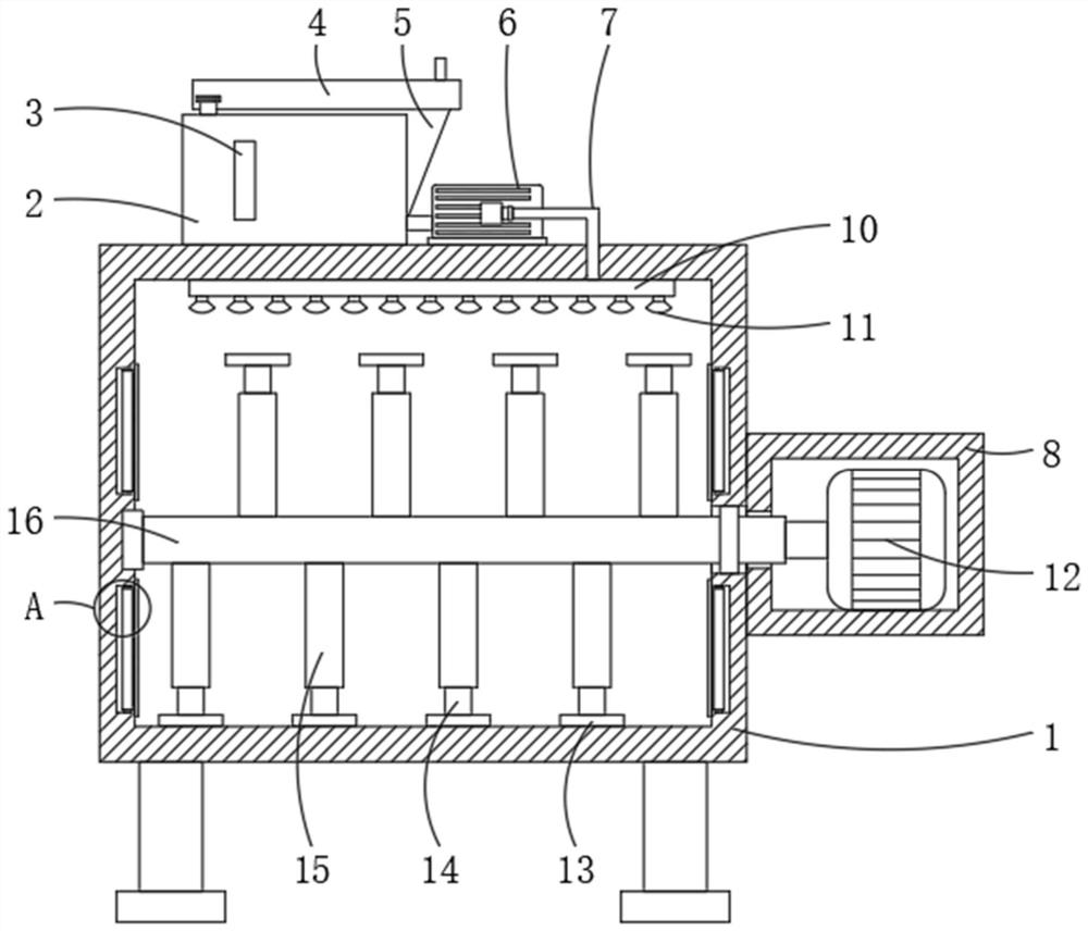 Rice seed sterilization device based on rolling flow technology