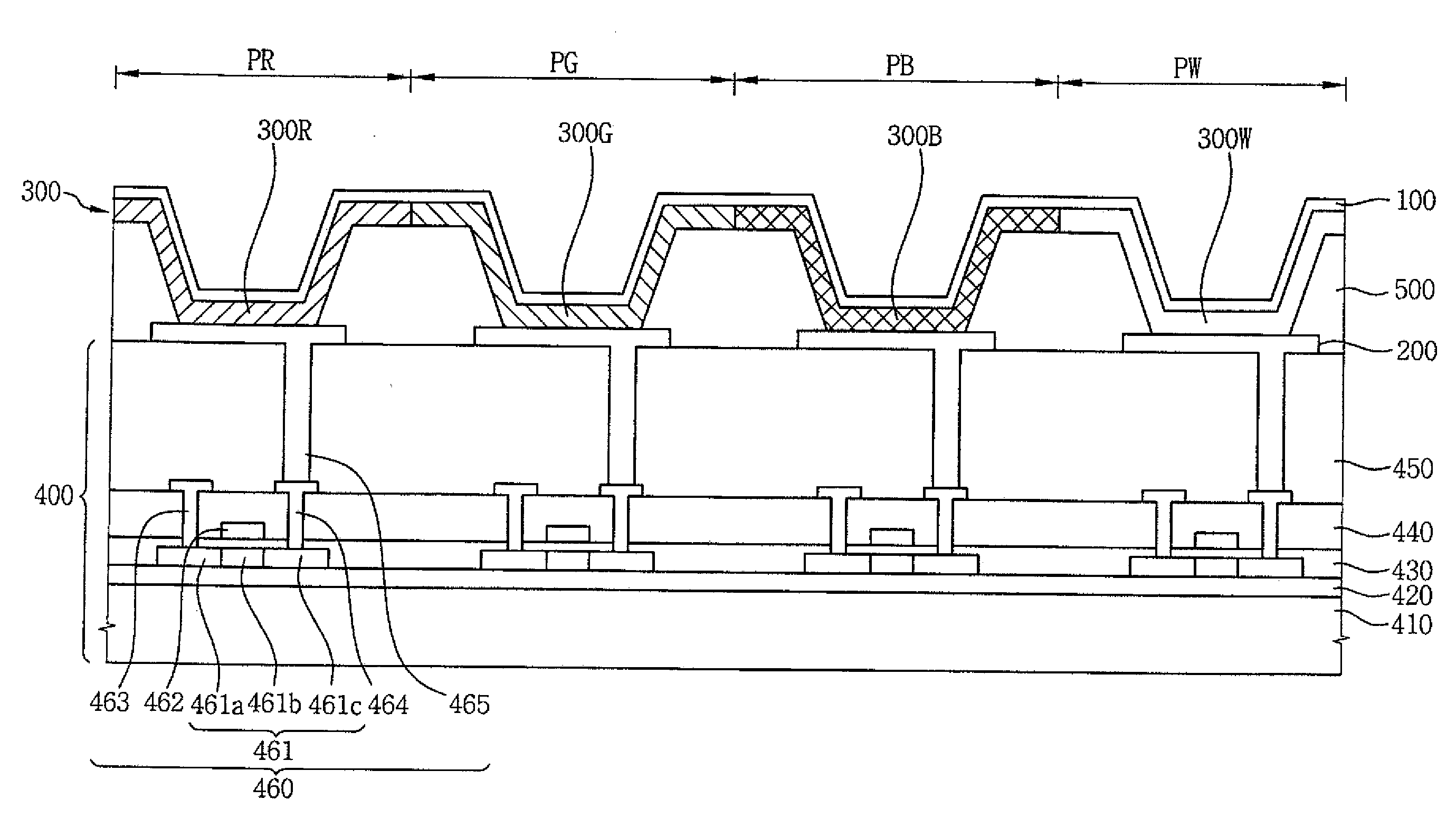 Organic electro-luminescent display device