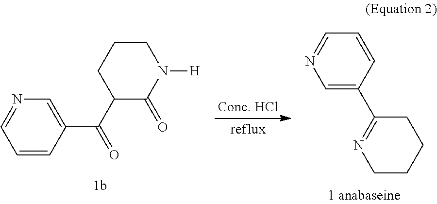 Method for synthesis of 4-OH substituted anabaseine derivative