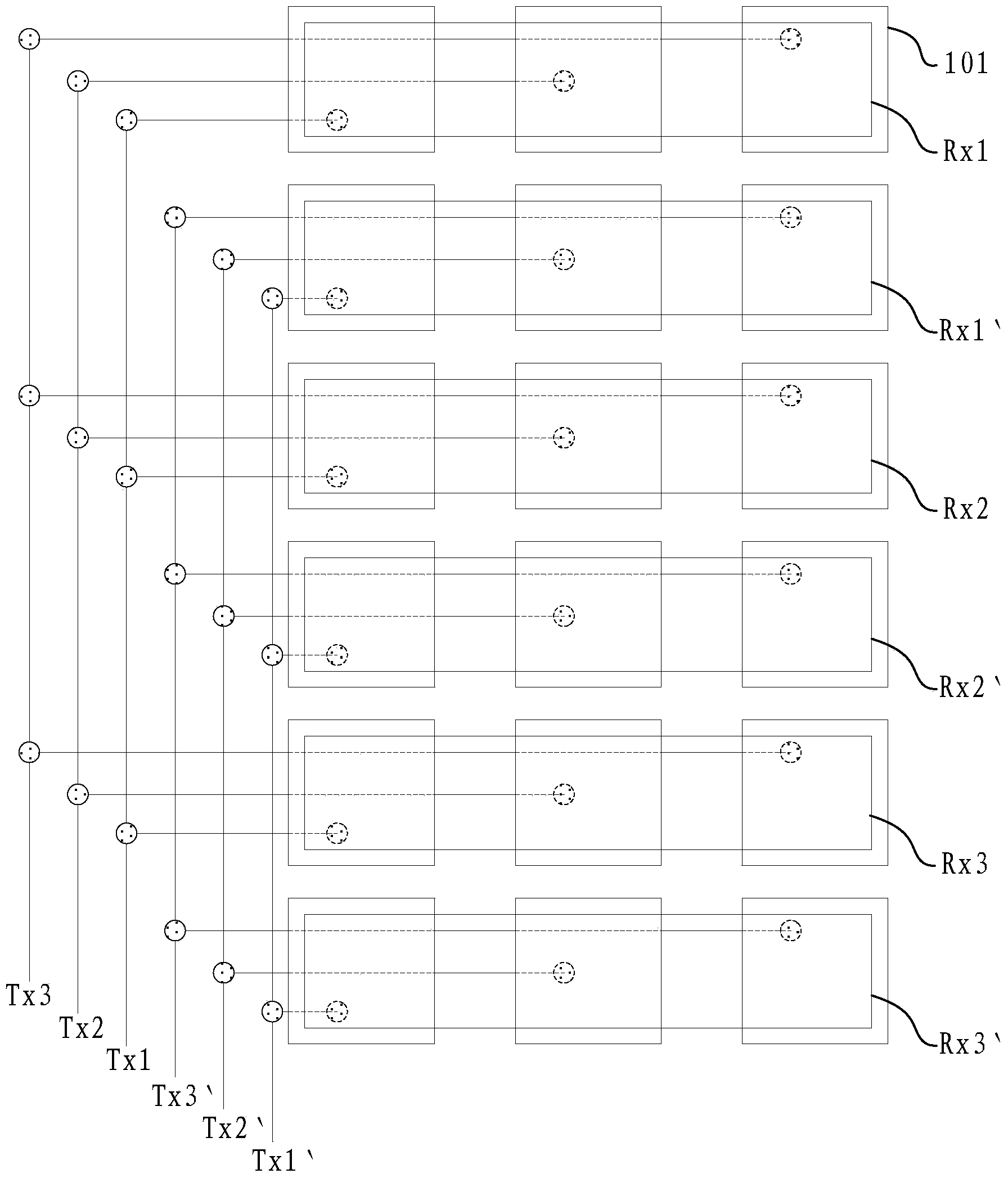 Touch control display device and driving method of touch control display device