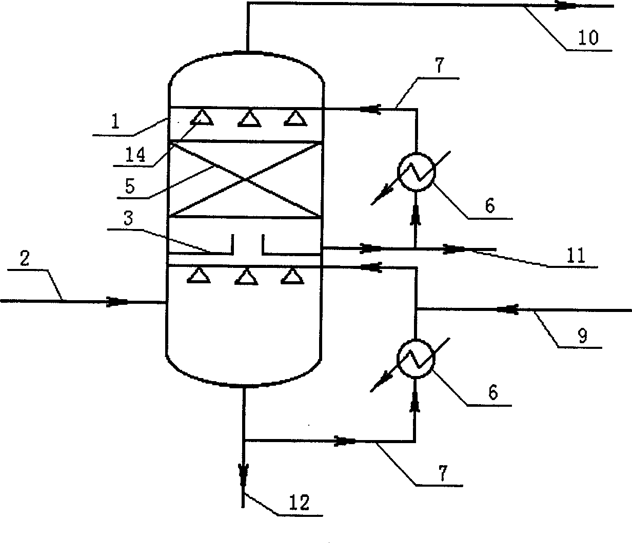 High-recovery quench process of acrylonitrile