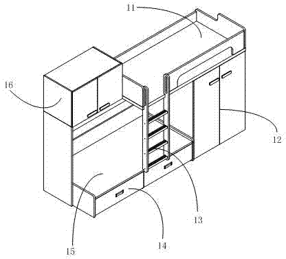 Child combined bed with remote automatic disinfecting function