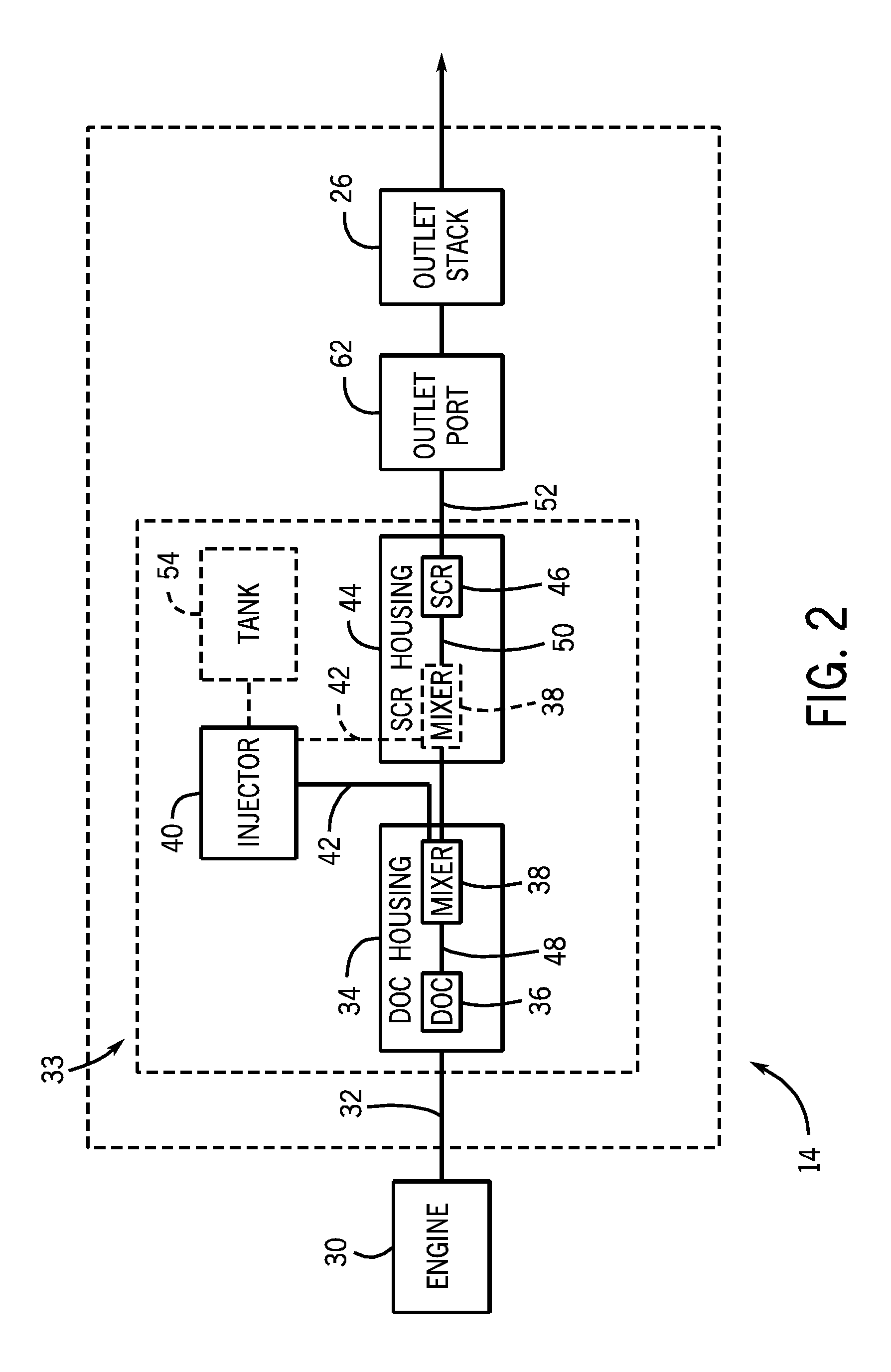 Exhaust system for an off-road vehicle