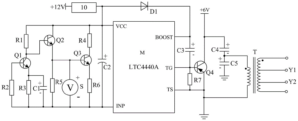 Combined protective logic amplification type blue light LED lamp protection system