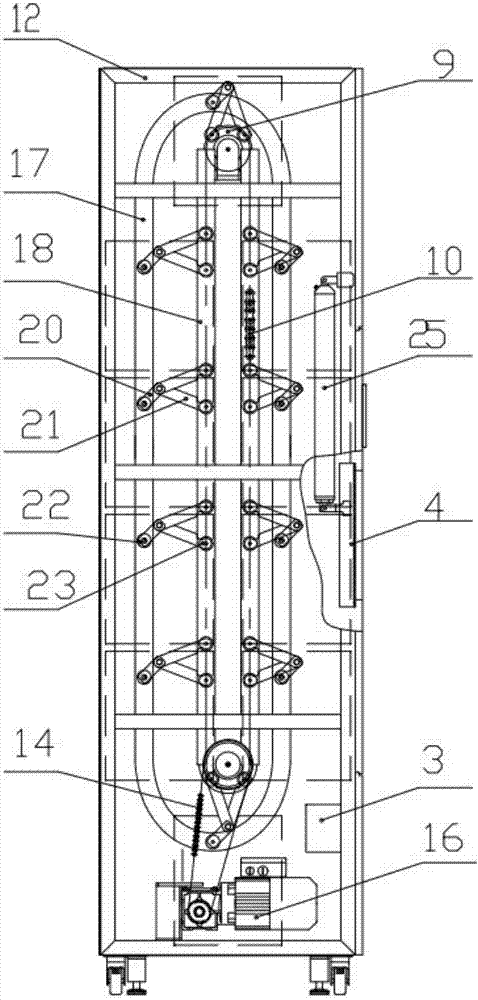 Automatic intelligent household cabinet and assembly method thereof