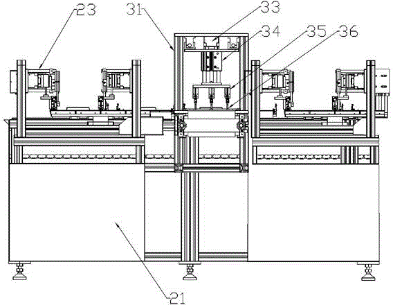 Automatic pasting production line for scrapers, sponges and felts