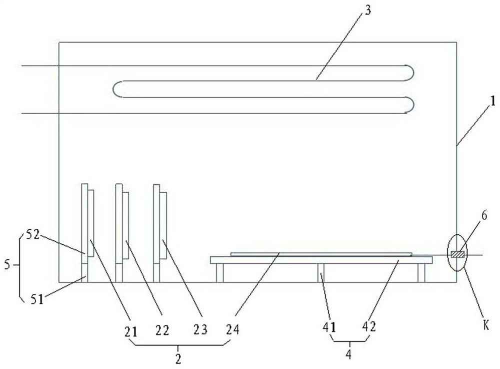 Two-phase immersed heat dissipation device of fiber laser