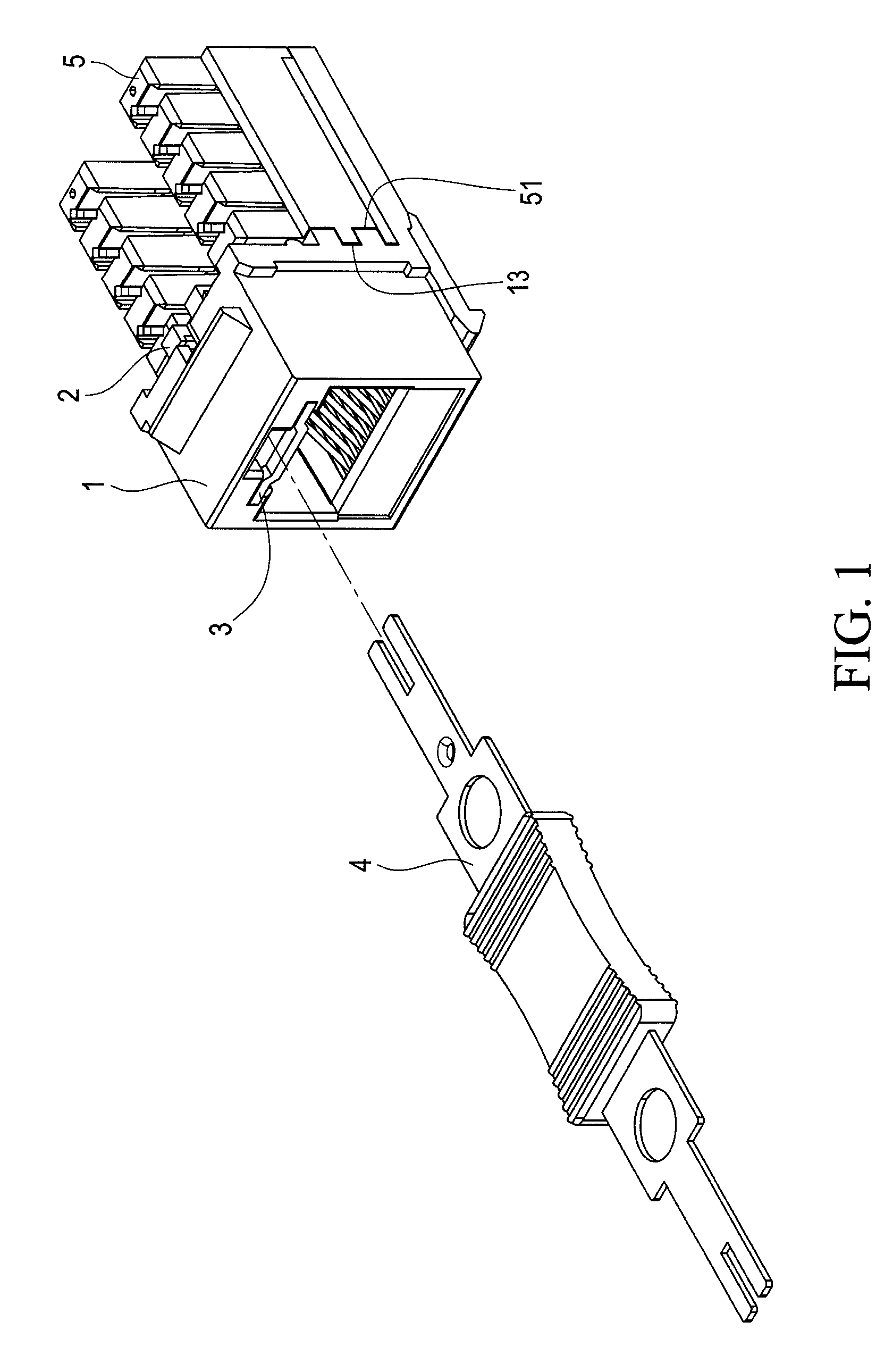 Connection receptacle lock and security structure