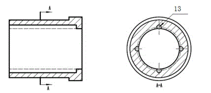 System for testing vortex-induced vibration traveling wave of structure with large length to diameter ratio