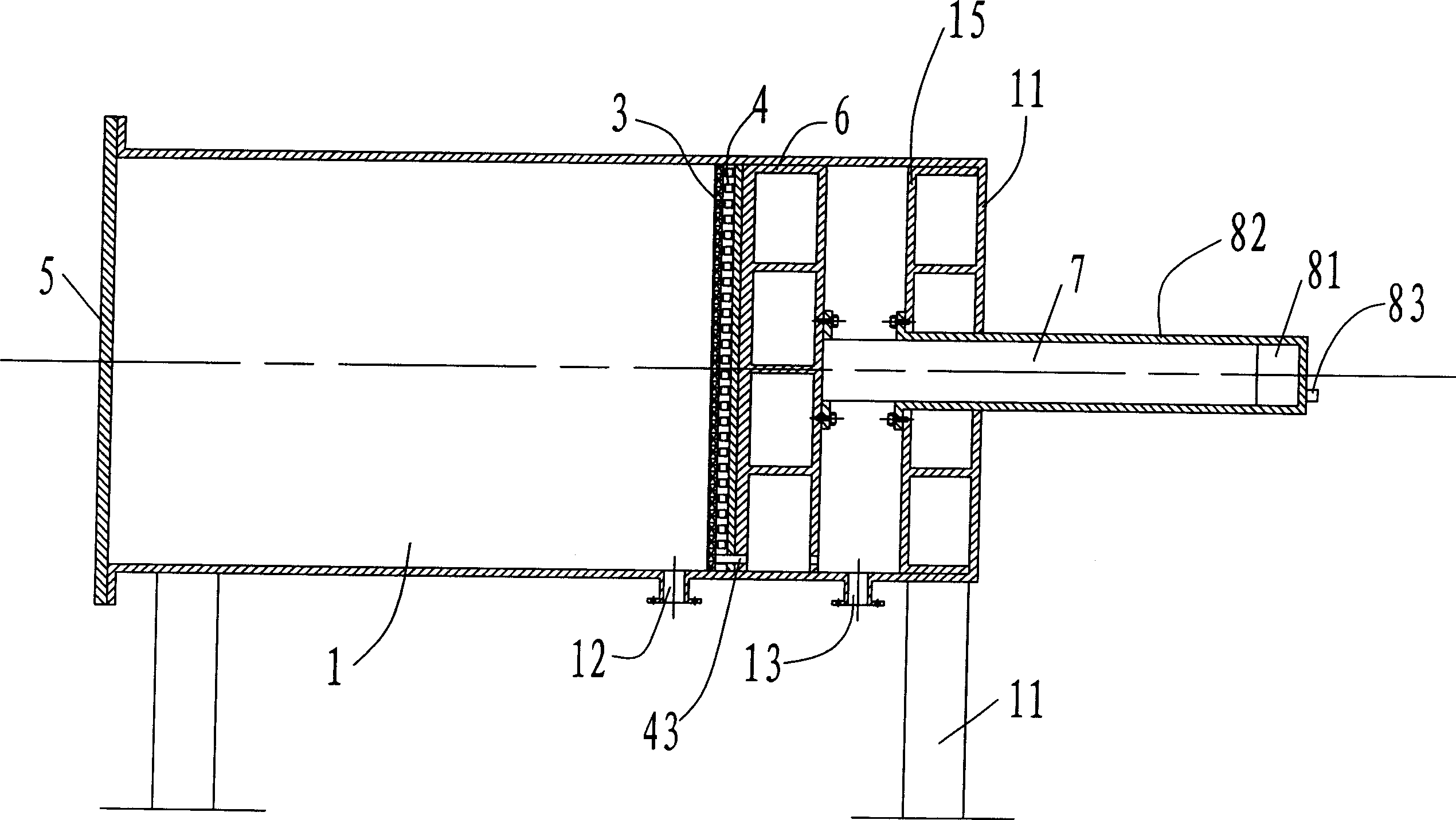 Press type sludge dehydration equipment