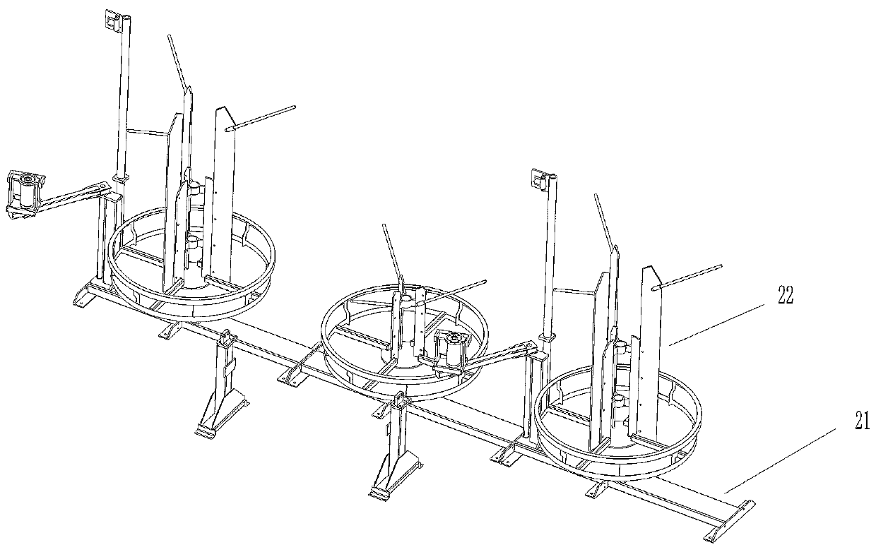 Plane truss production line