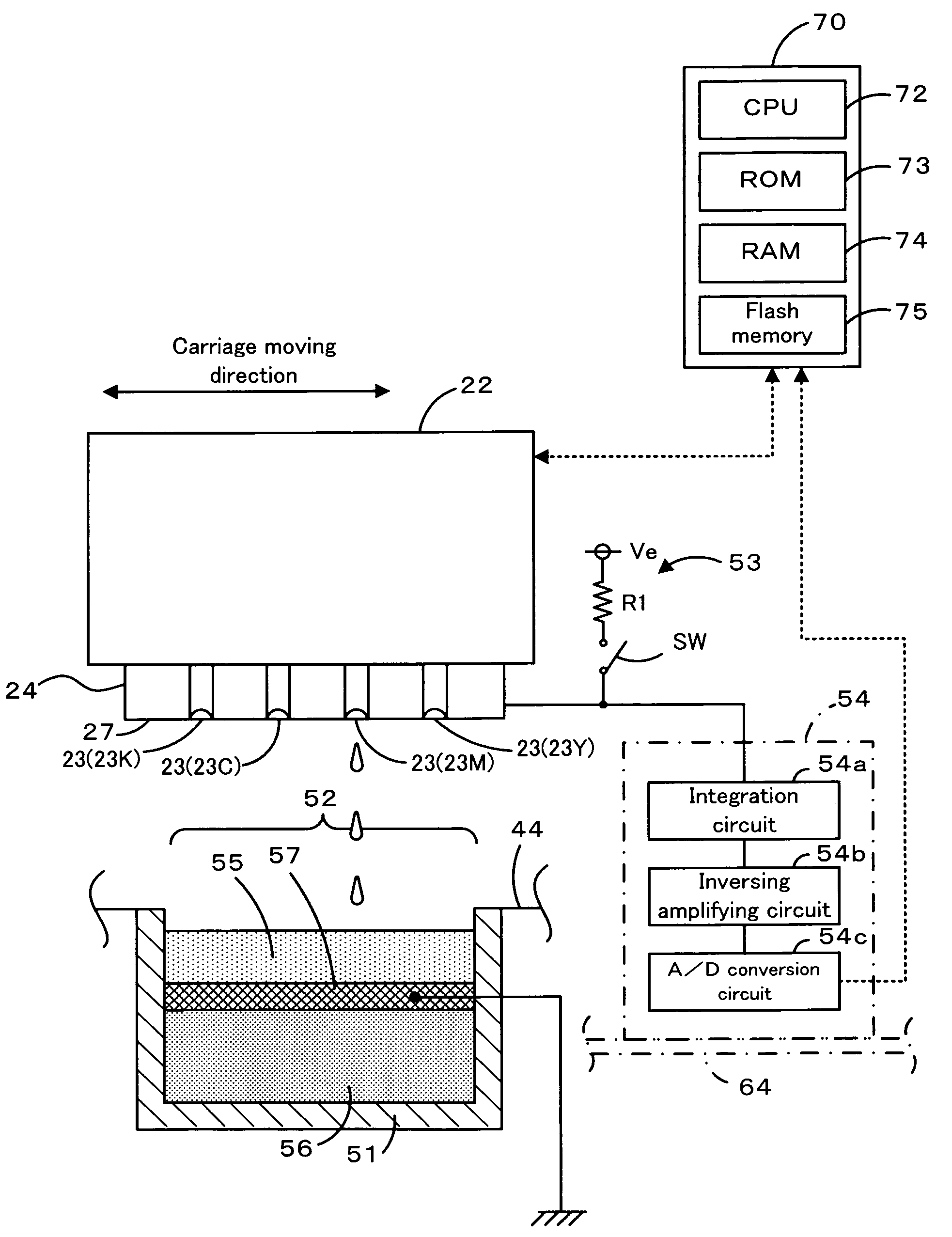 Ink jet recording apparatus, nozzle inspection method and program thereof