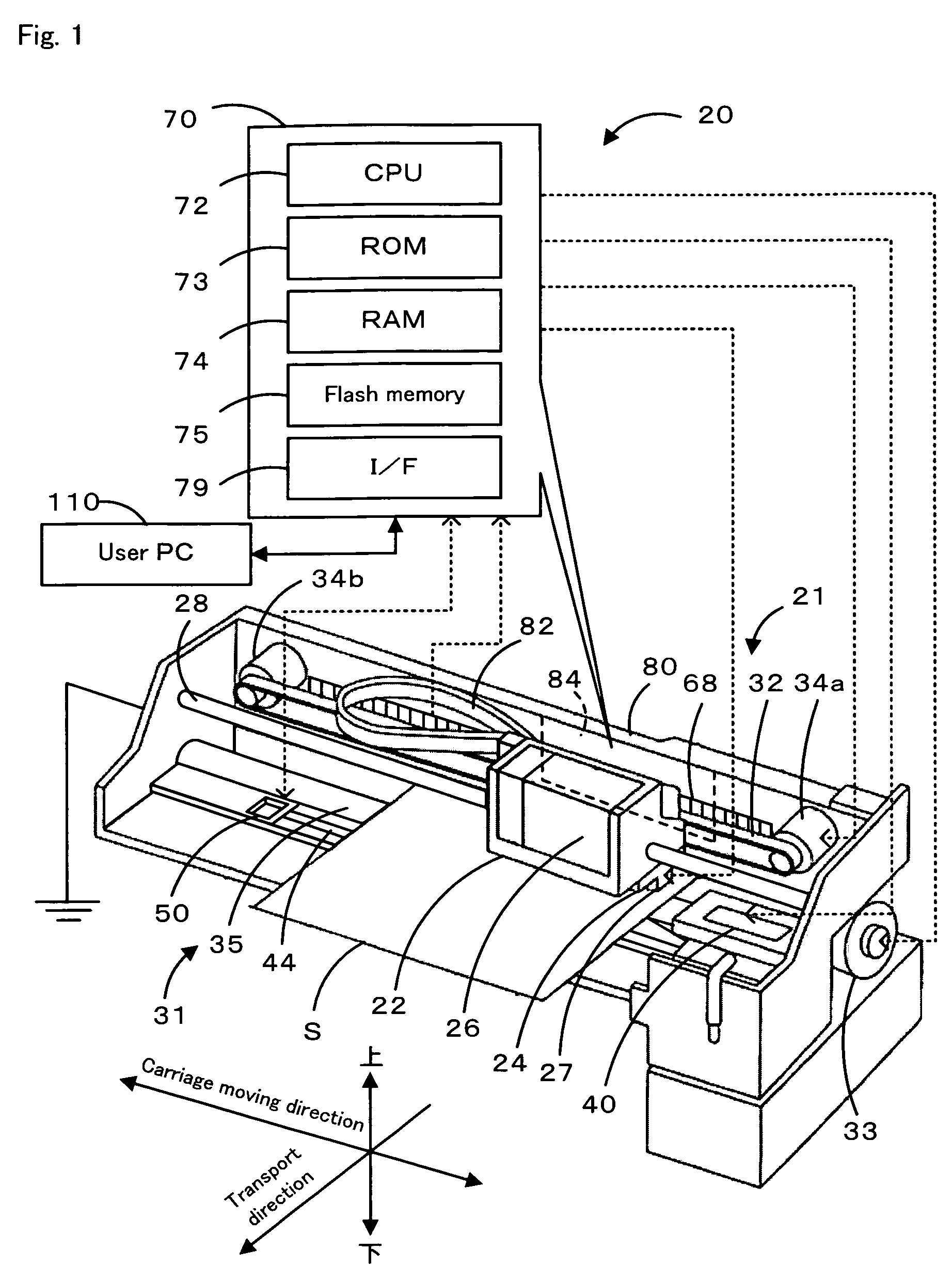 Ink jet recording apparatus, nozzle inspection method and program thereof