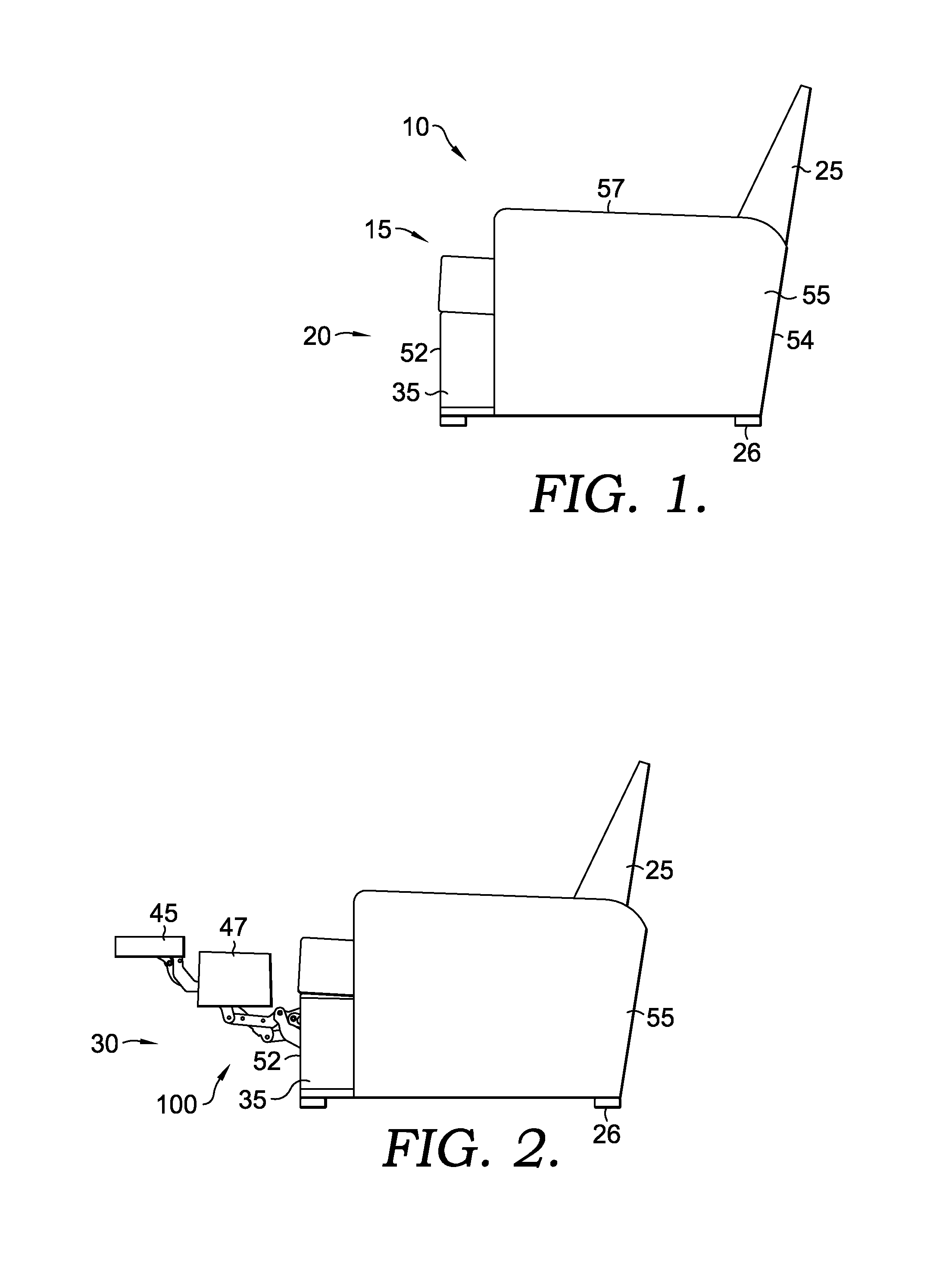 Zero-wall clearance linkage mechanism for providing additional layout