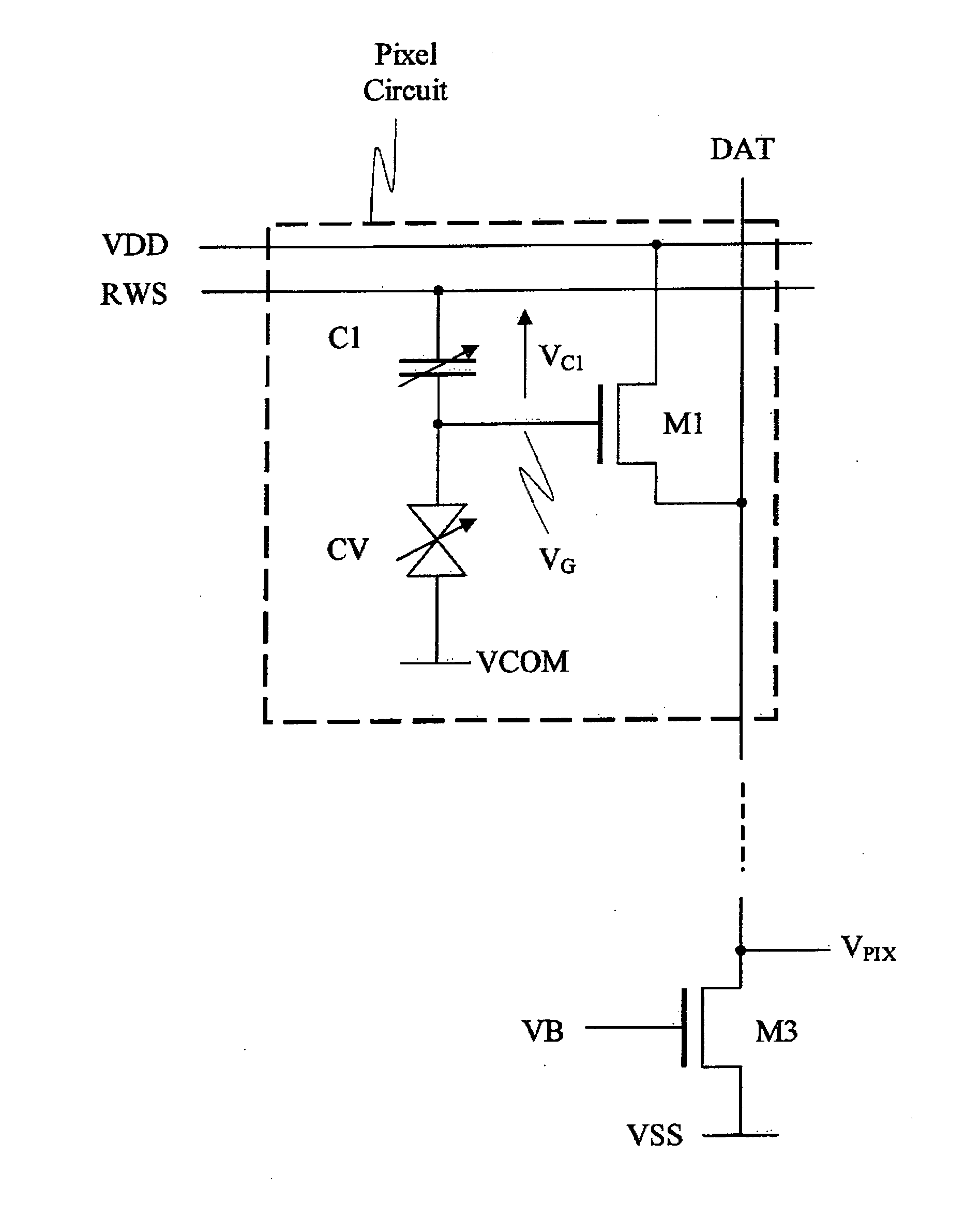 Liquid crystal device comprising array of sensor circuits using a pre-charge operation