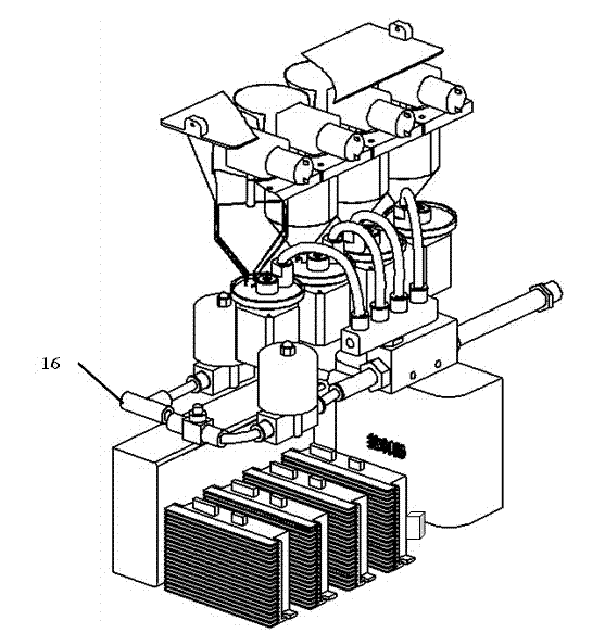 Funnel suction nozzle type dust generator