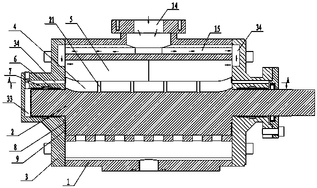 Host structure of sliding-vane air compressor