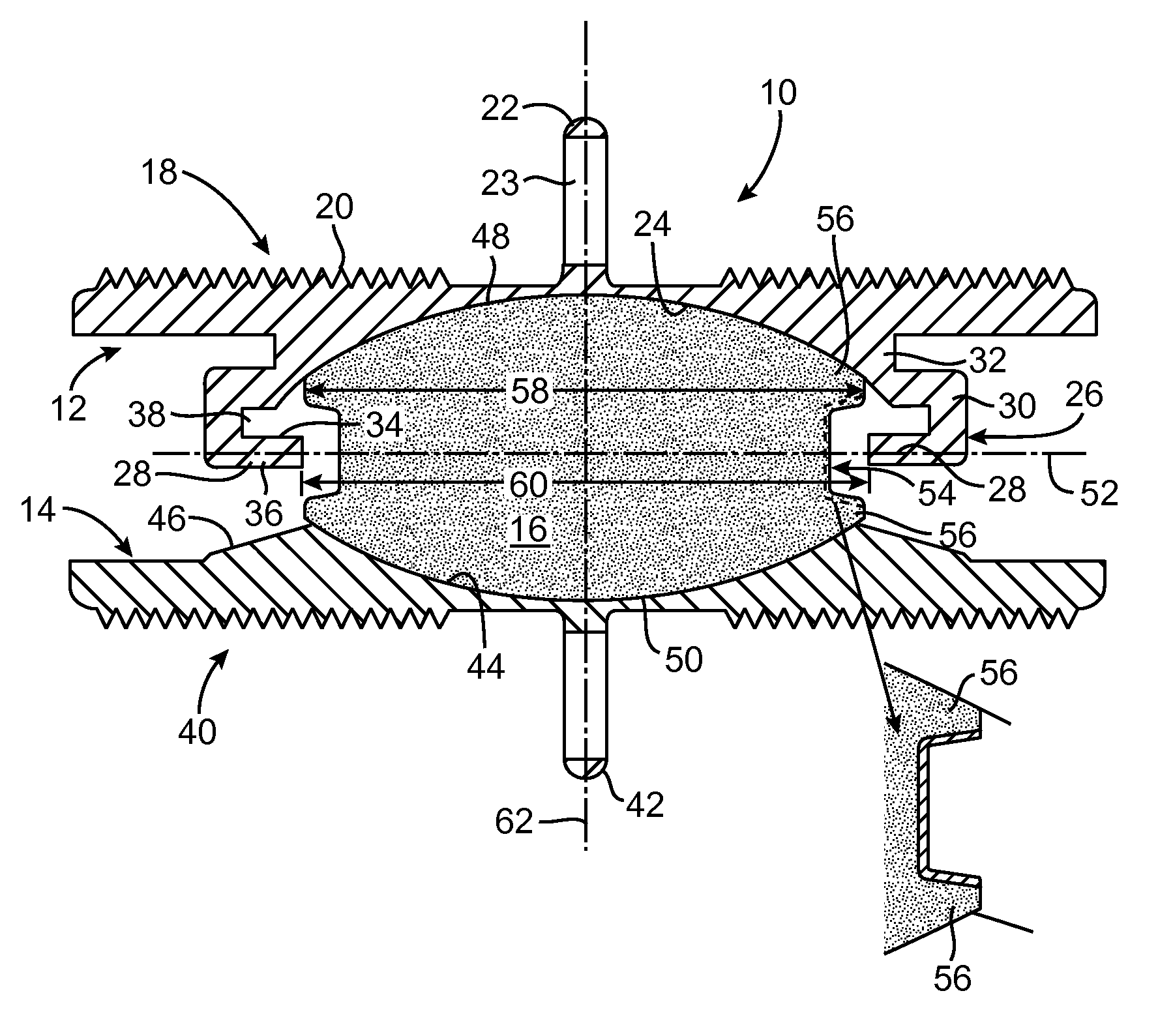 Prosthetic Disc for Intervertebral Insertion