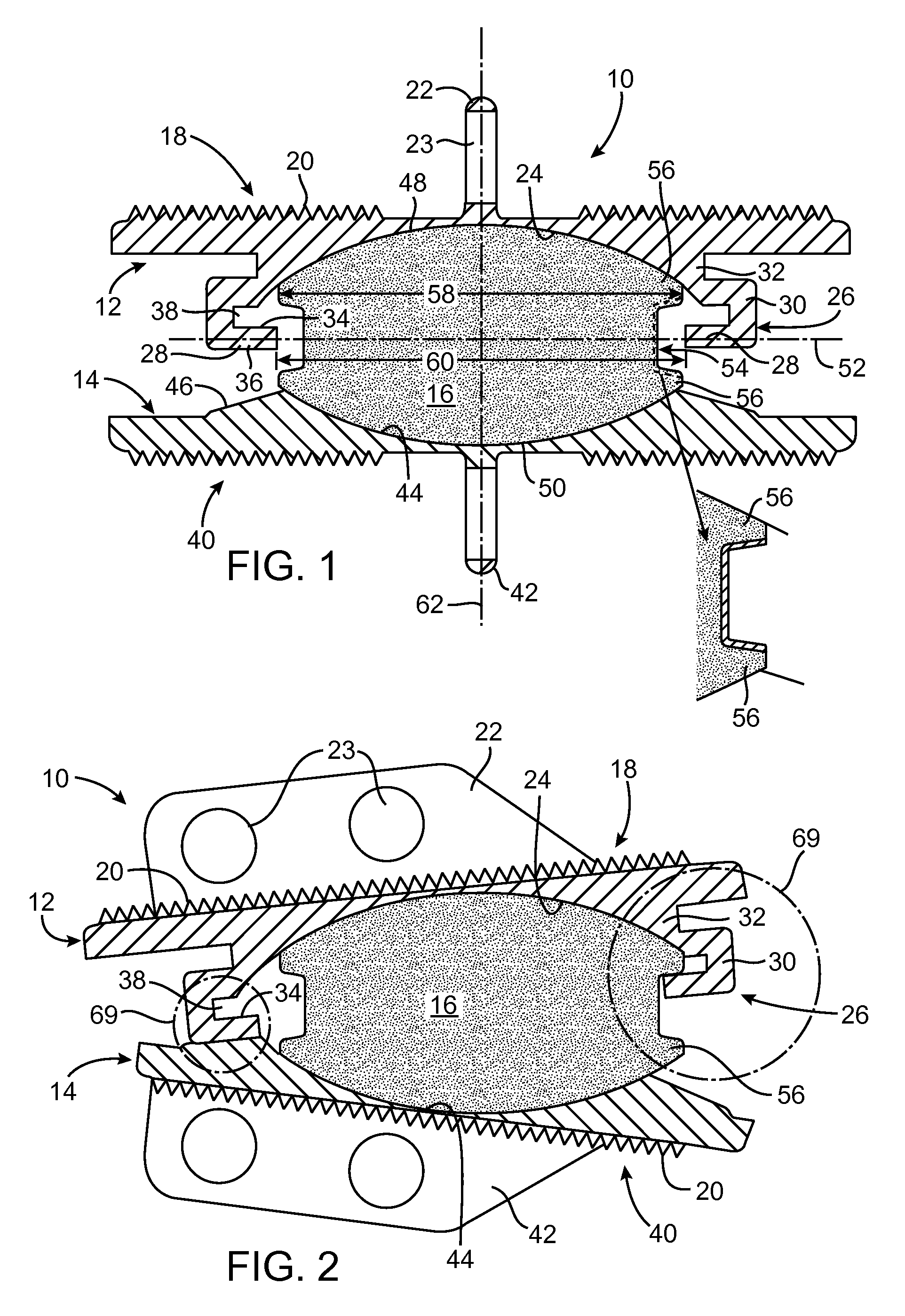 Prosthetic Disc for Intervertebral Insertion