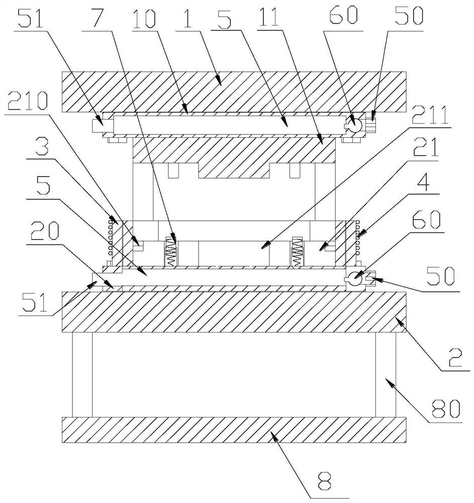 Soft magnetic alloy component hot extrusion die and preparation method thereof