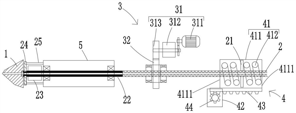 Drilling system and construction method for avoiding tunnel water and mud