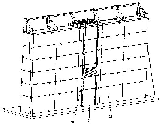 Outer hanging type novel intelligent and energy-saving efficient three-dimensional parking garage