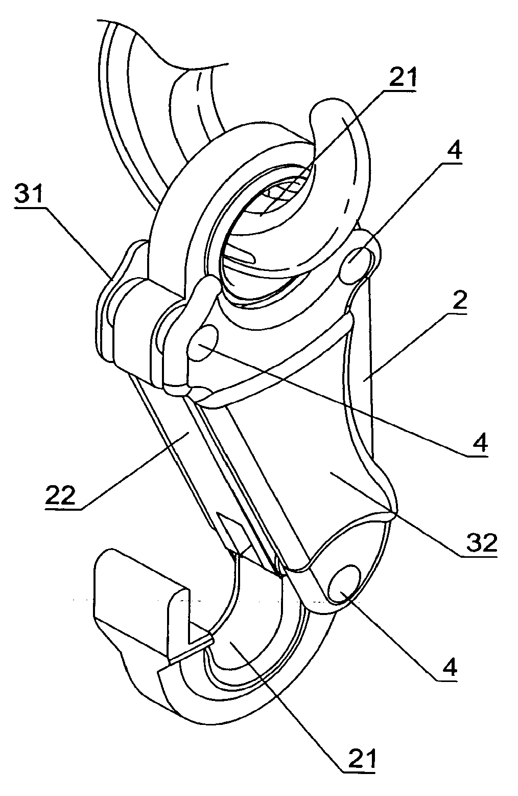 Hook elastic body protective device for heavy object crane hook