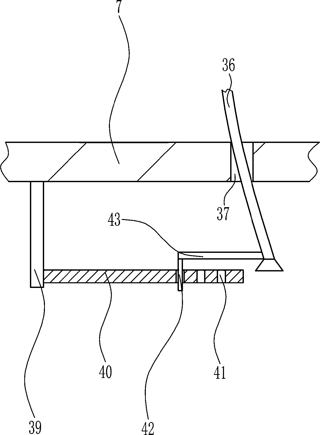 A plastic film sticking equipment for bridge piers