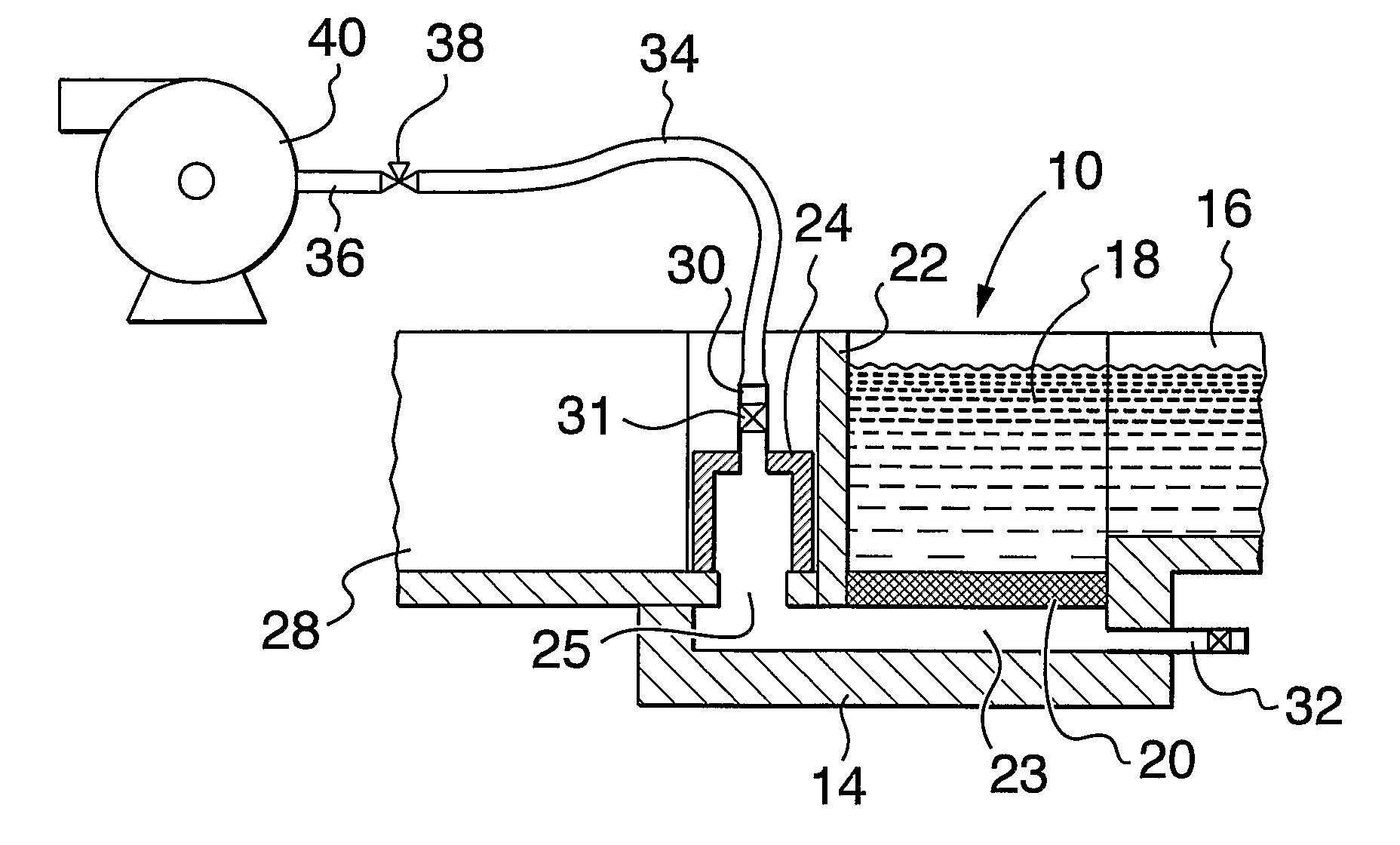 Method of priming filter for molten metal