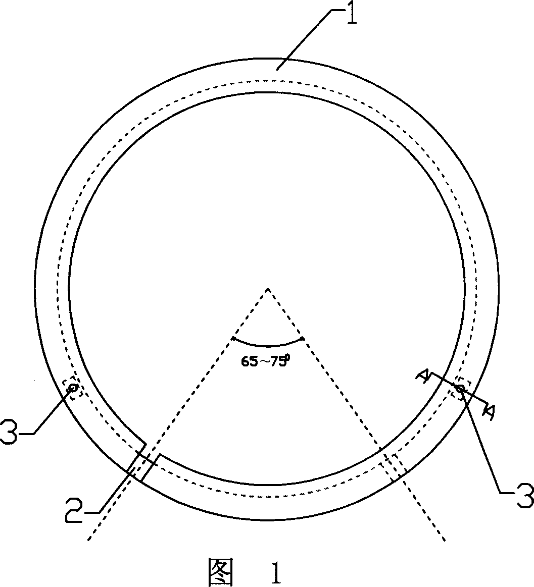 Leakage-proof air-flue gaseous ring