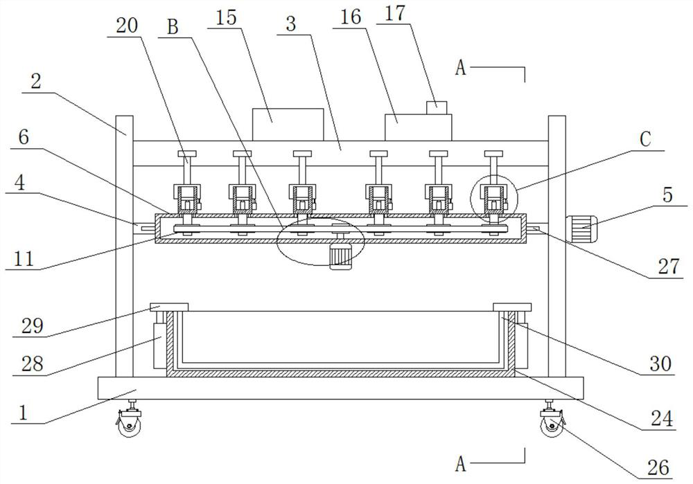 A kind of quality testing equipment for acceptance of square bamboo shoots used in beverage processing