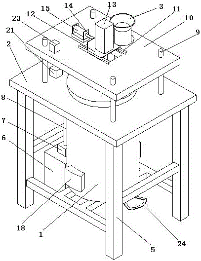 Efficient concrete mixing device used for building