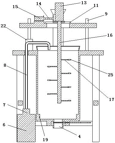 Efficient concrete mixing device used for building