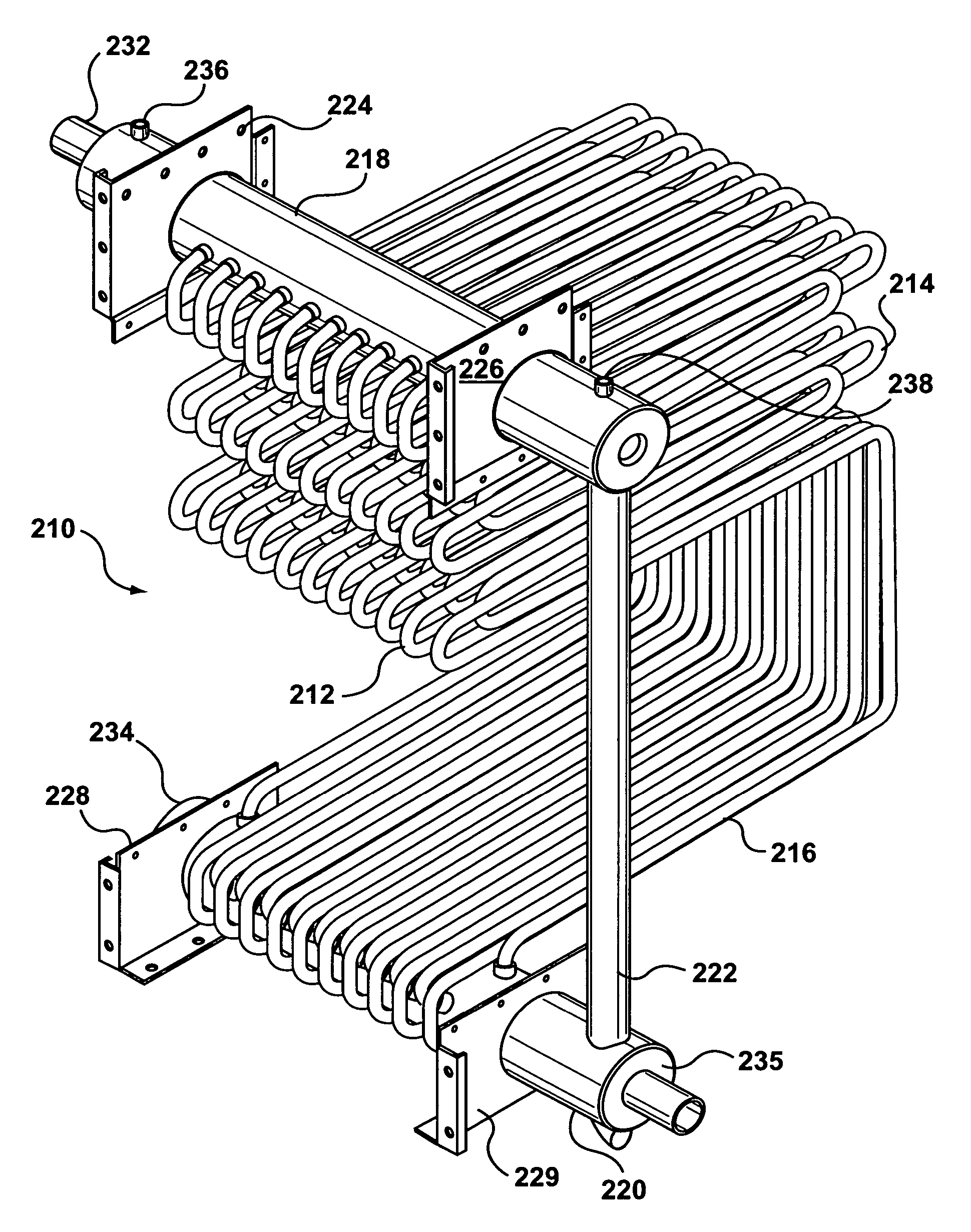 Tube assembly for a boiler