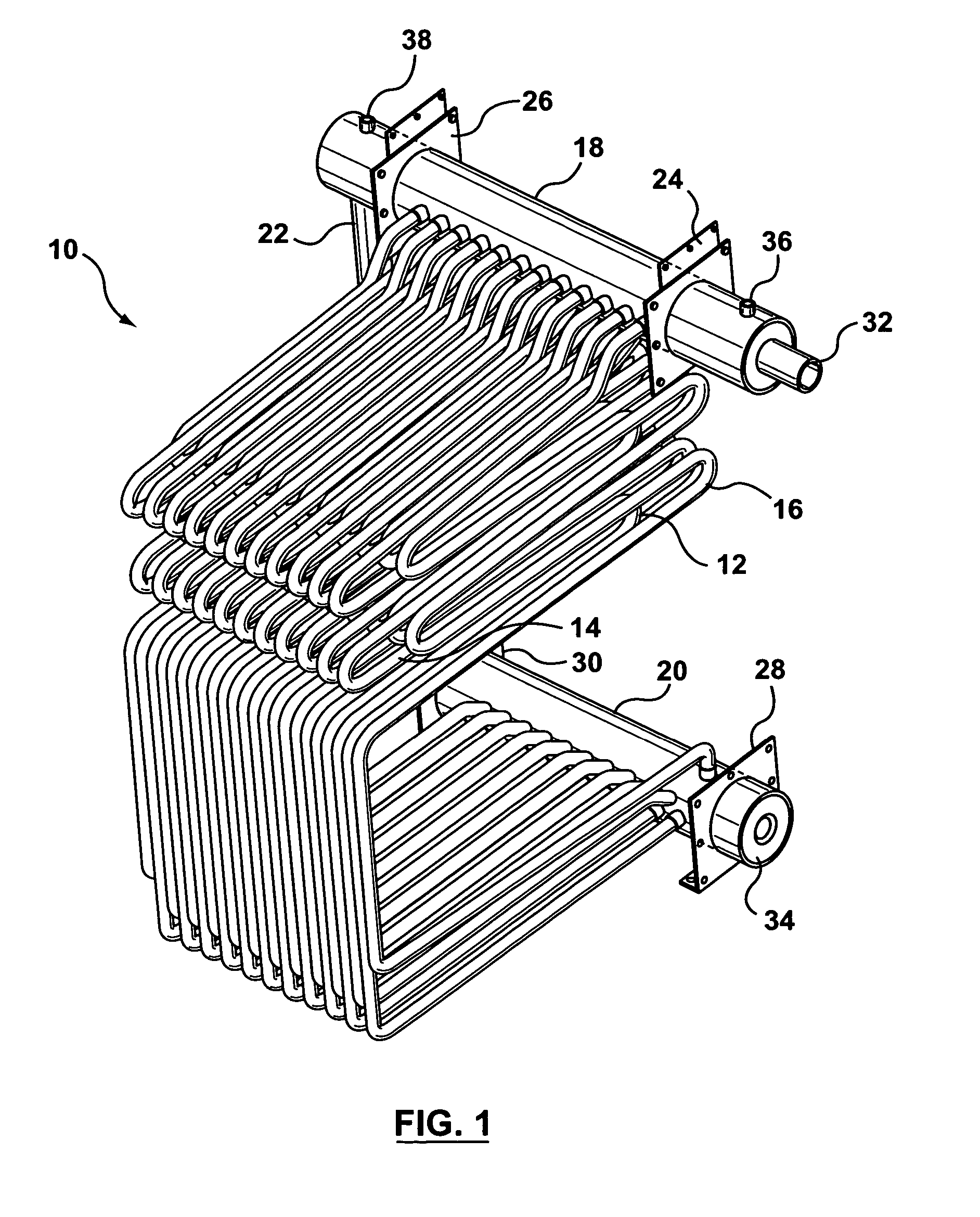 Tube assembly for a boiler