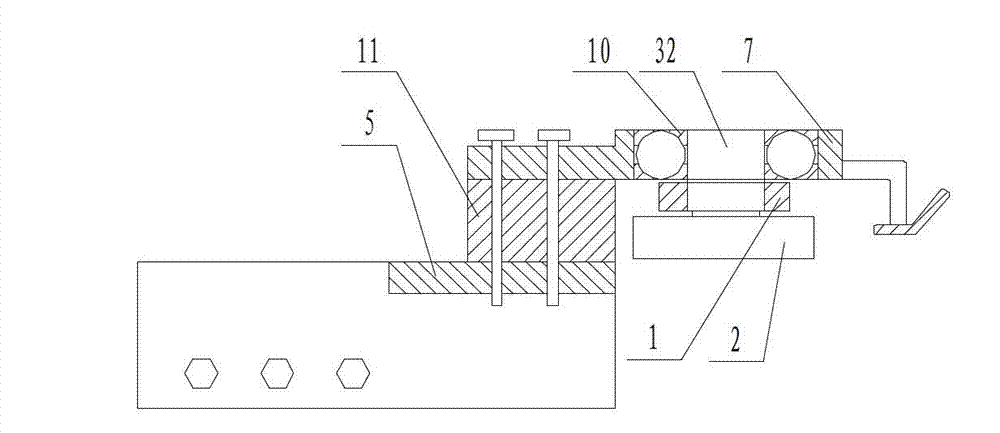 Volute iron printing side mark device