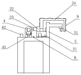 Long wire harness automatic threading machine and method