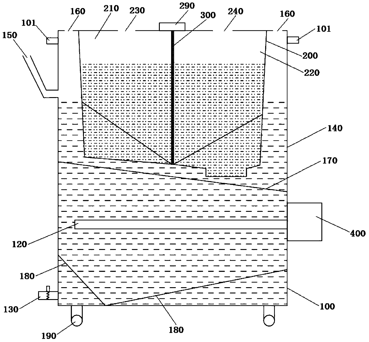 Water-based gloss oil circulating heating device