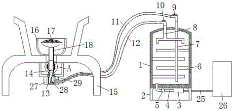 Outdoor portable pneumatic atomizing furnace