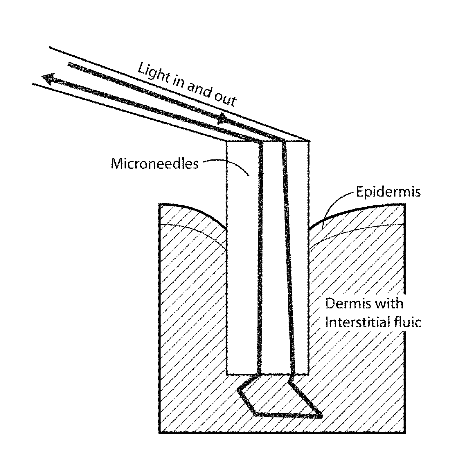 Optical Microneedle-Based Spectrometer