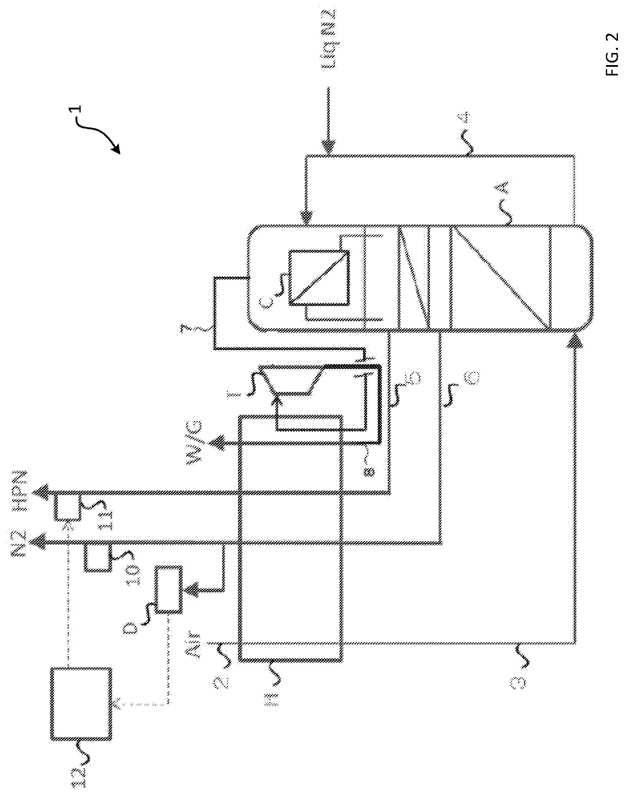 Nitrogen production system for producing nitrogen with different purities and nitrogen production process thereof