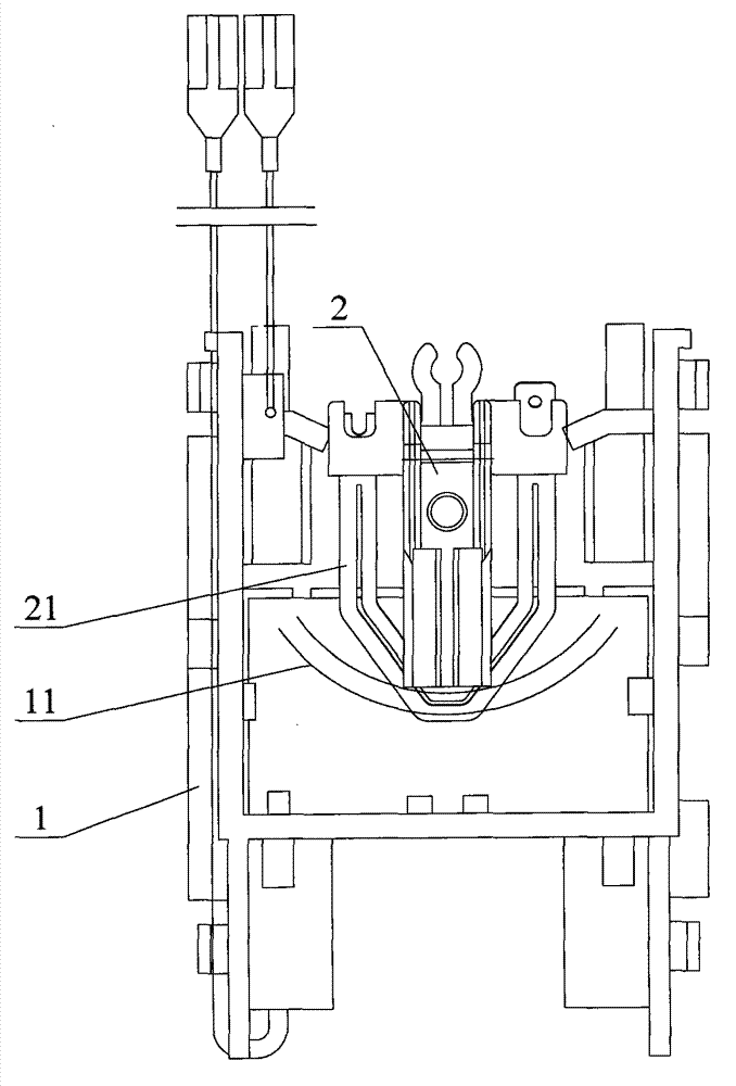 Liquid level sensor lever supporting structure