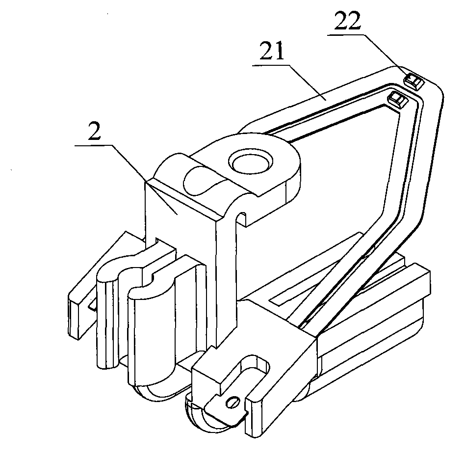 Liquid level sensor lever supporting structure