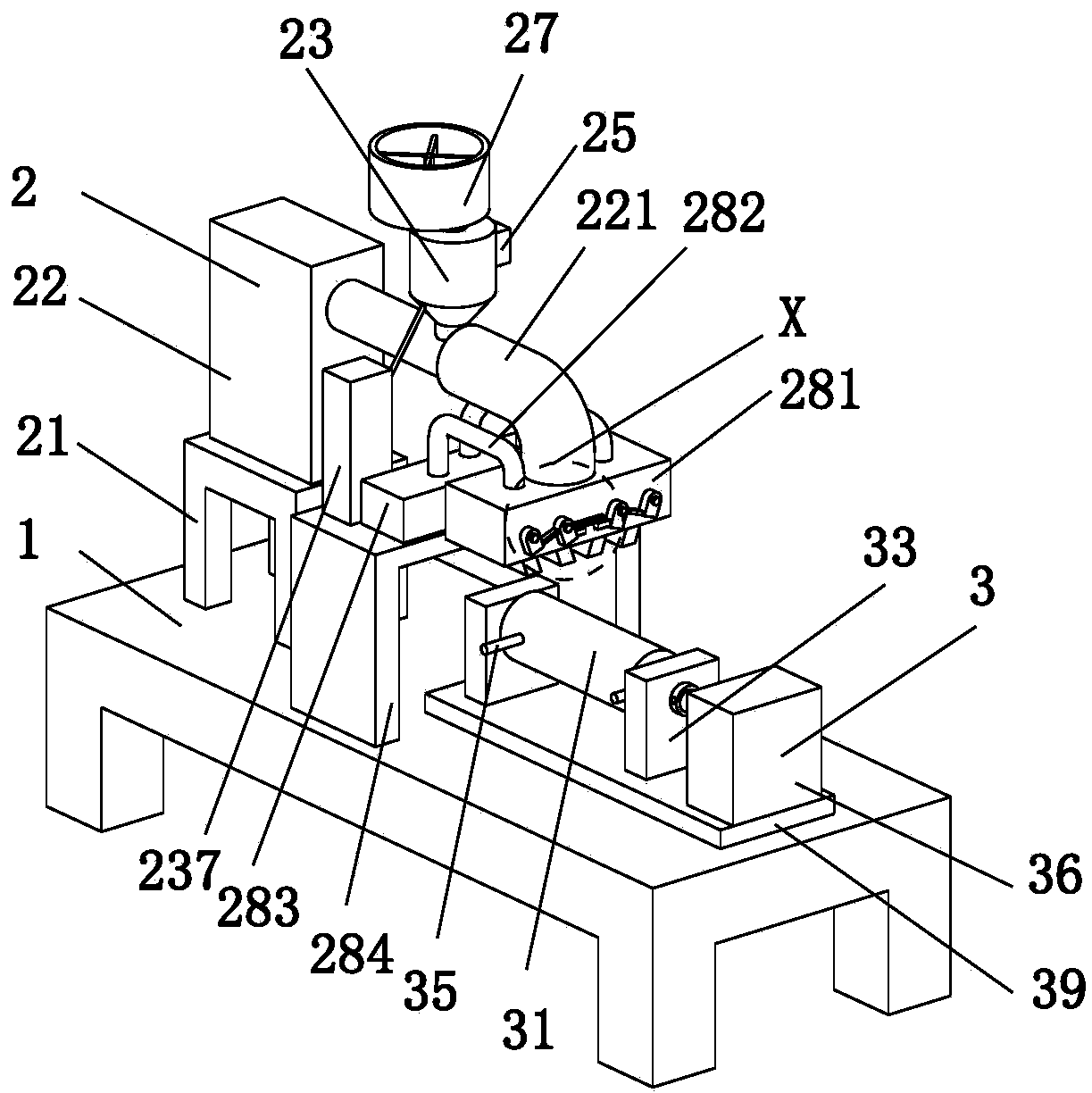 Melt-blown non-woven fabric production raw material pretreatment processing system