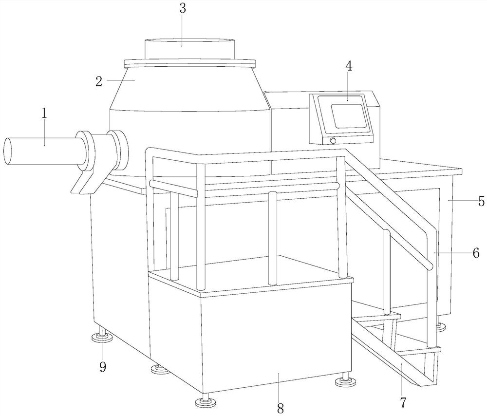 Biomacromolecule medicine granulator