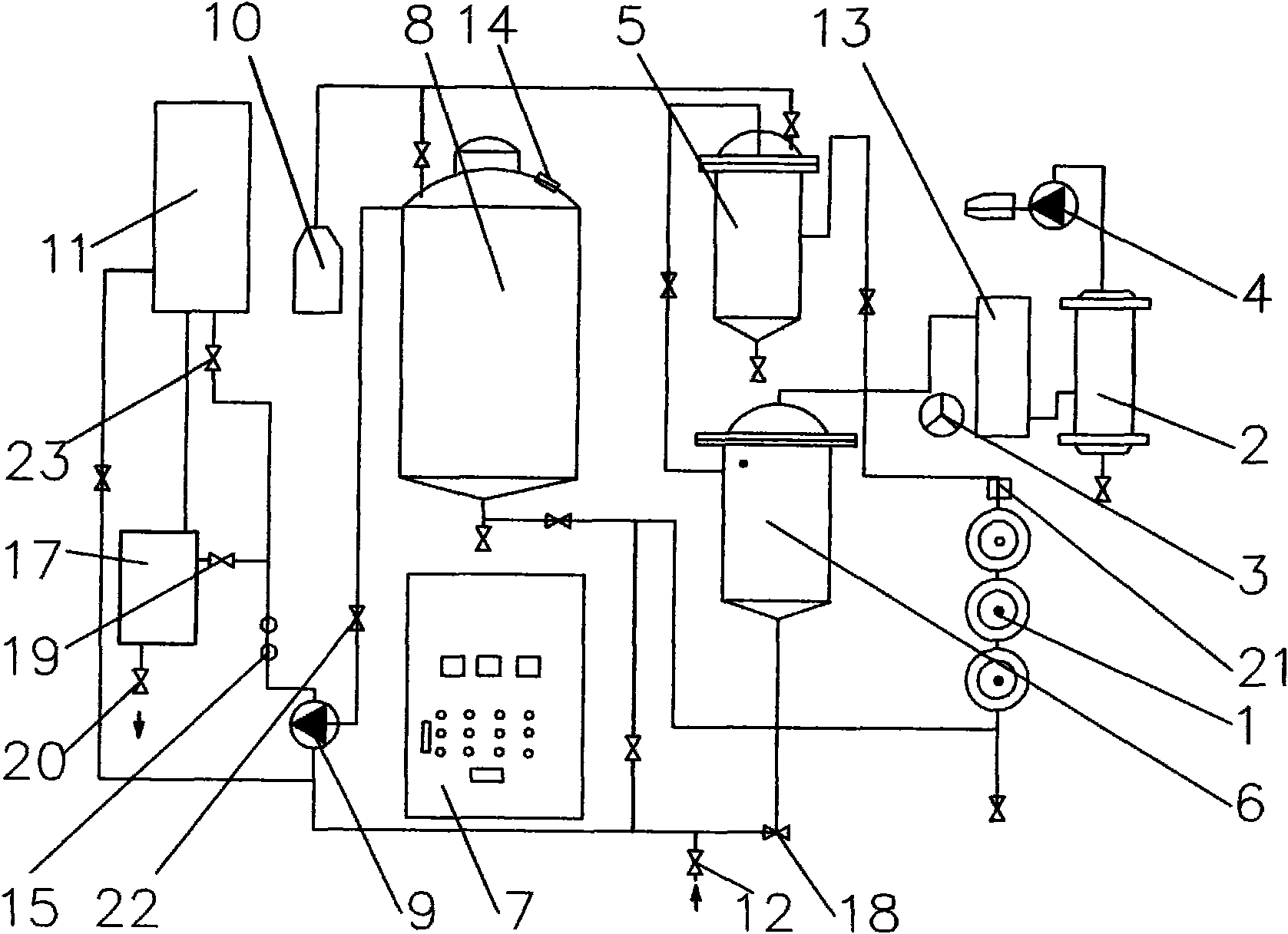 Purification and decoloration all-in-one machine of waste oil