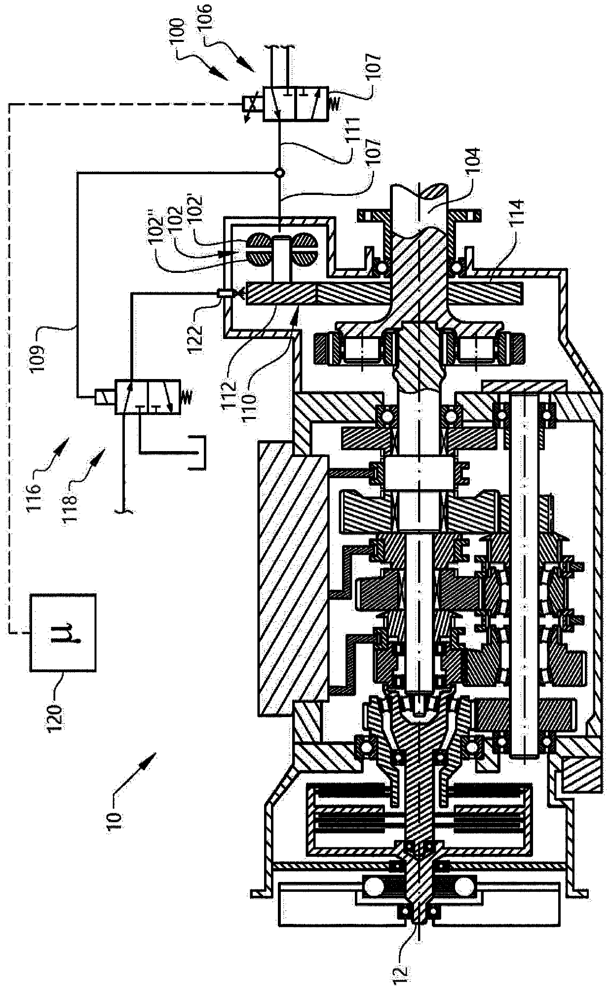 An auxiliary transmission brake arrangement