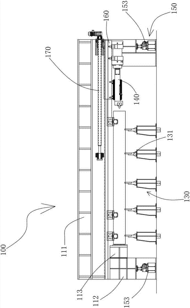 Rail beam type thermal centering machine