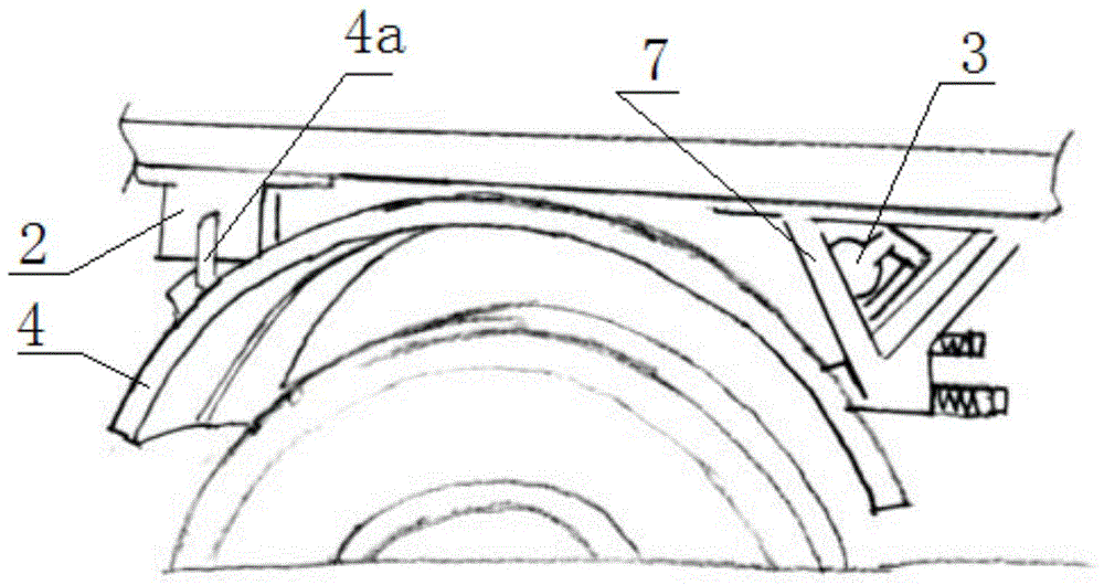 Self-locking type automobile emergency braking system